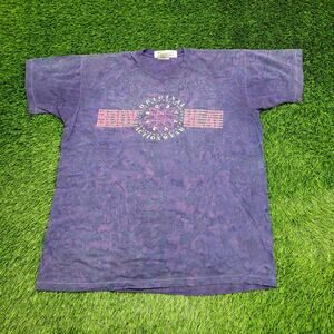 Vintage 90s Body-Heat Shirt Womens 2XL 24x29 Workout Marbled Dyed